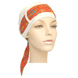 ivory cap + 4 scarves