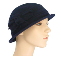 winter cloche with side knot